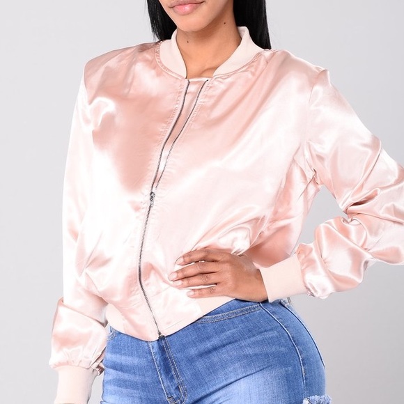 Satin Bomber Jacket - Picture 2 of 3